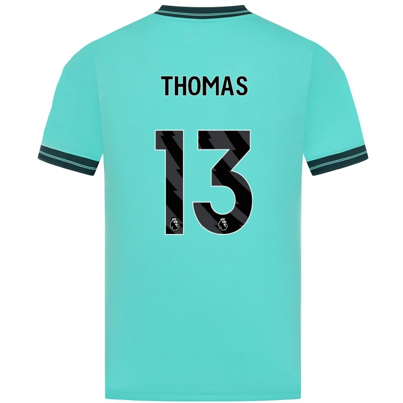 Danxen Women Bec Thomas #13 Sky Blue Green Away Jersey 2025/26 T-Shirt