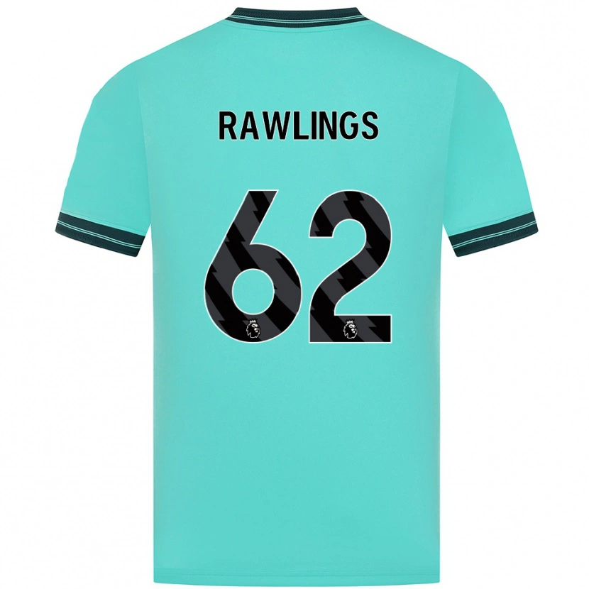Danxen Women Luke Rawlings #62 Sky Blue Green Away Jersey 2025/26 T-Shirt