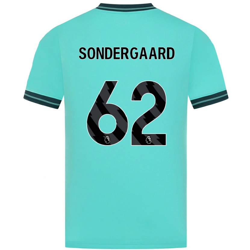 Danxen Women Andreas Sondergaard #62 Sky Blue Green Away Jersey 2025/26 T-Shirt