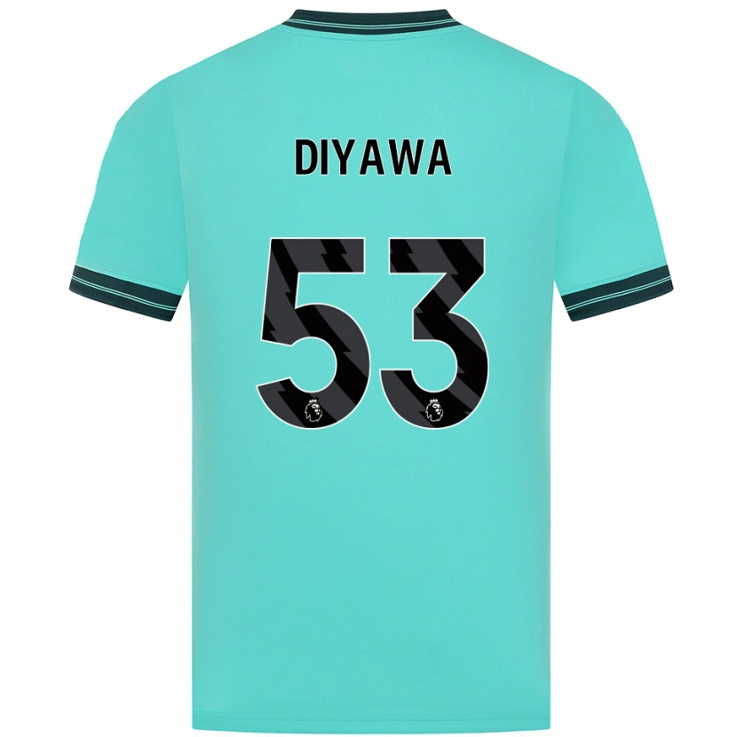 Danxen Women Aaron Keto Diyawa #53 Sky Blue Green Away Jersey 2025/26 T-Shirt