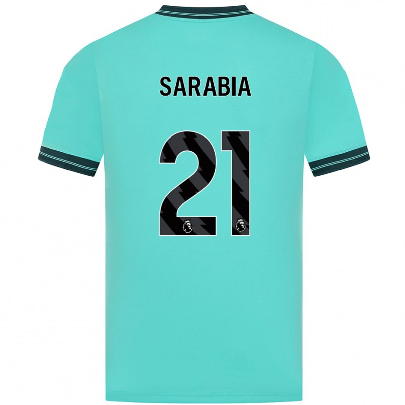 Danxen Women Pablo Sarabia #21 Sky Blue Green Away Jersey 2025/26 T-Shirt
