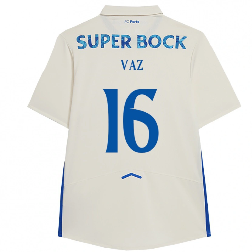 Danxen Women Matilde Vaz #16 White Blue Third Jersey 2025/26 T-Shirt