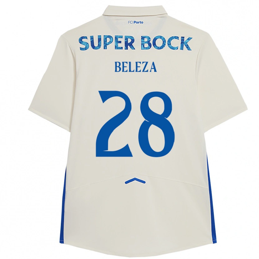 Danxen Women Tatiana Beleza #28 White Blue Third Jersey 2025/26 T-Shirt