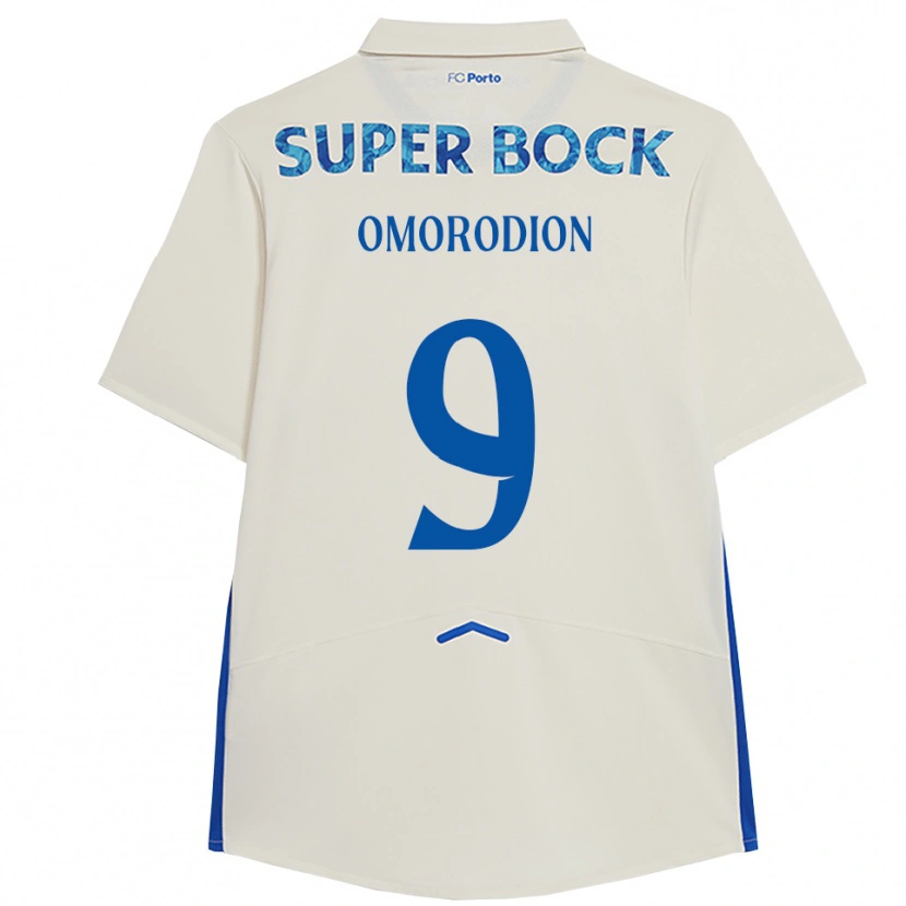 Danxen Women Samu Aghehowa #9 White Blue Third Jersey 2025/26 T-Shirt