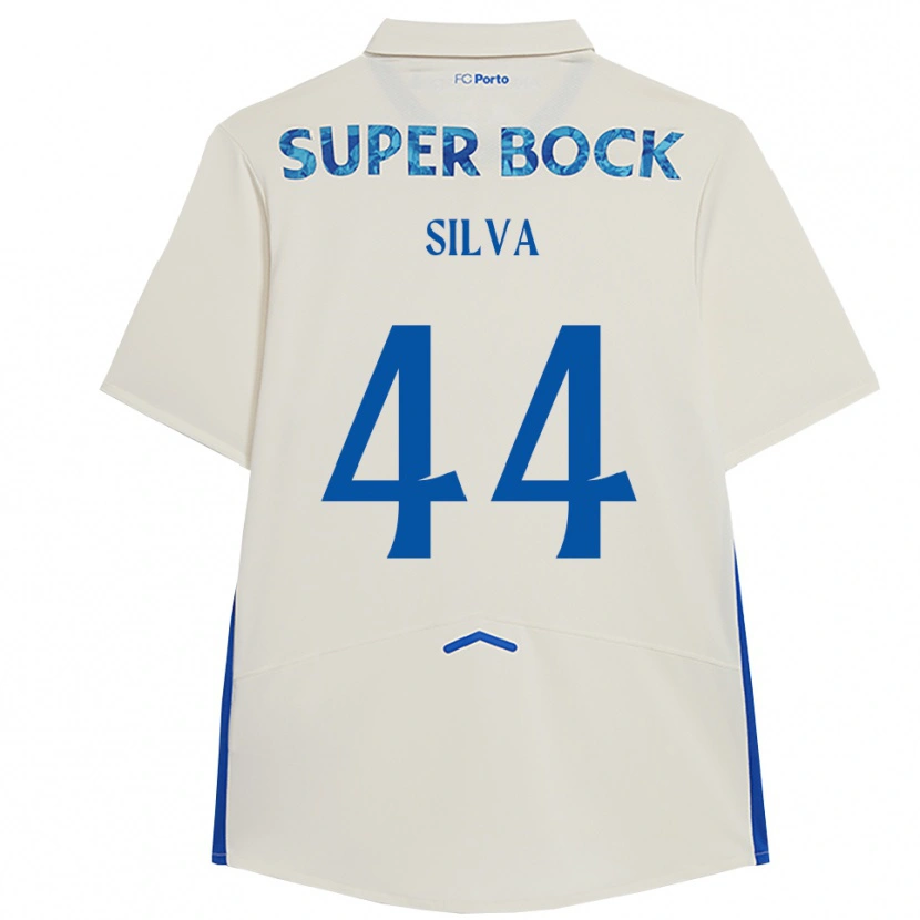 Danxen Women Felipe Silva #44 White Blue Third Jersey 2025/26 T-Shirt