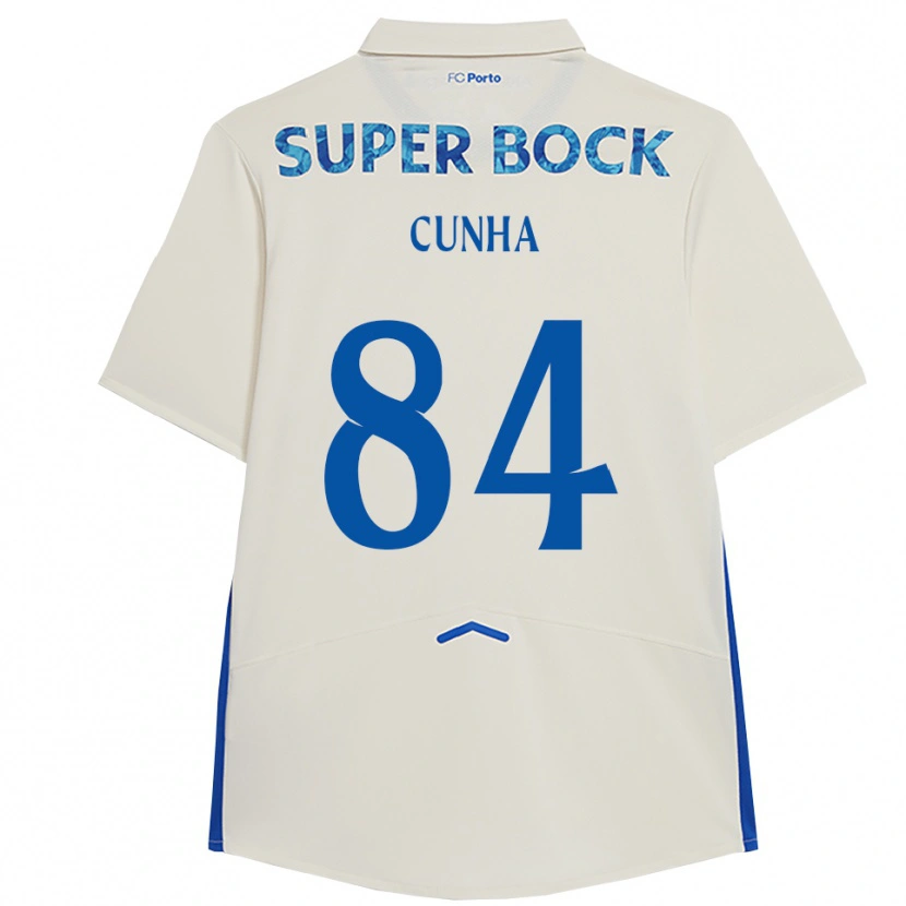 Danxen Women Martim Cunha #84 White Blue Third Jersey 2025/26 T-Shirt