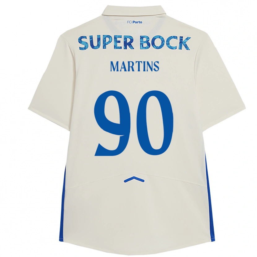 Danxen Women Gil Martins #90 White Blue Third Jersey 2025/26 T-Shirt