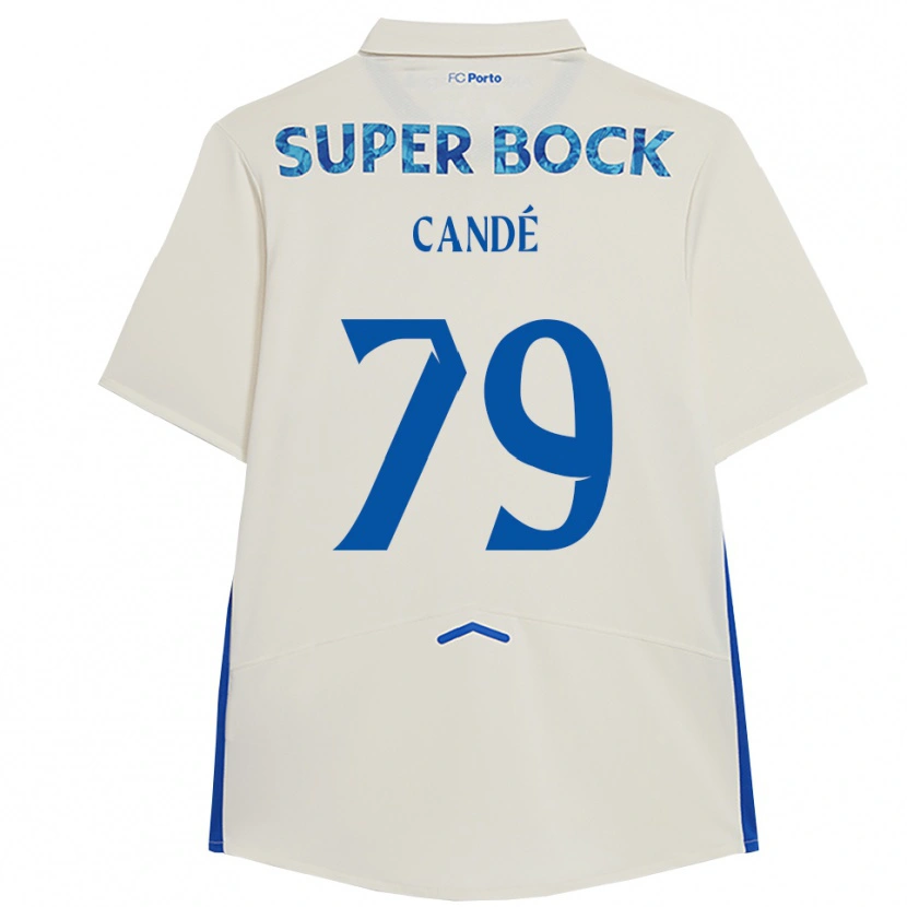Danxen Women Umaro Candé #79 White Blue Third Jersey 2025/26 T-Shirt