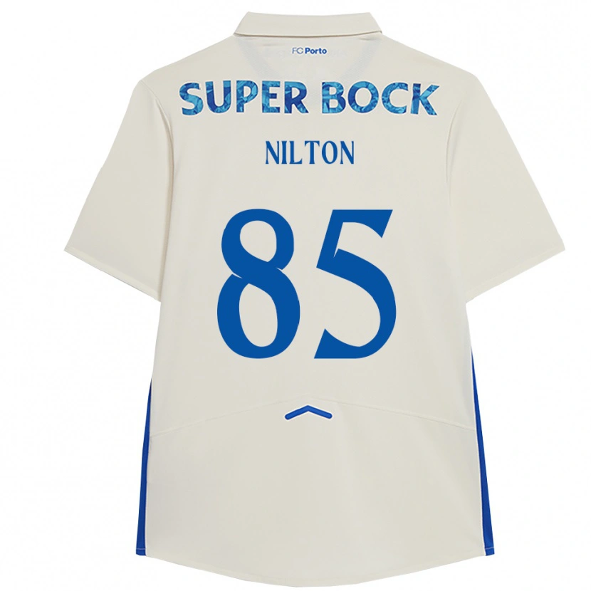 Danxen Women Nilton #85 White Blue Third Jersey 2025/26 T-Shirt