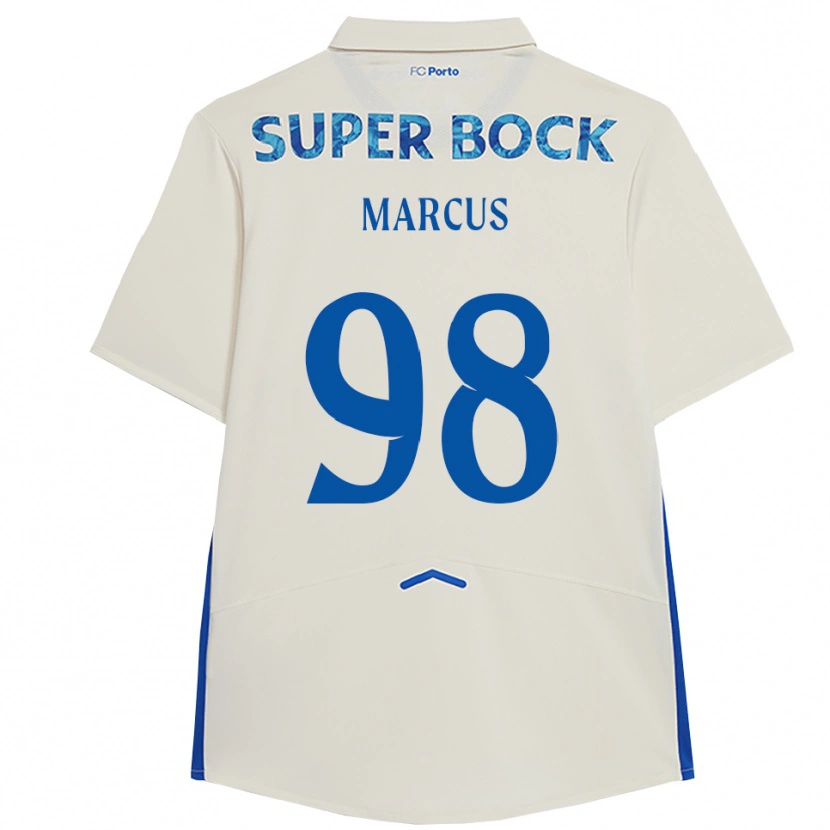Danxen Women Abraham Marcus #98 White Blue Third Jersey 2025/26 T-Shirt