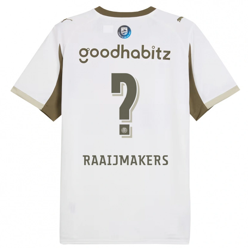 Danxen Women Lars Raaijmakers #0 White Gray Third Jersey 2025/26 T-Shirt