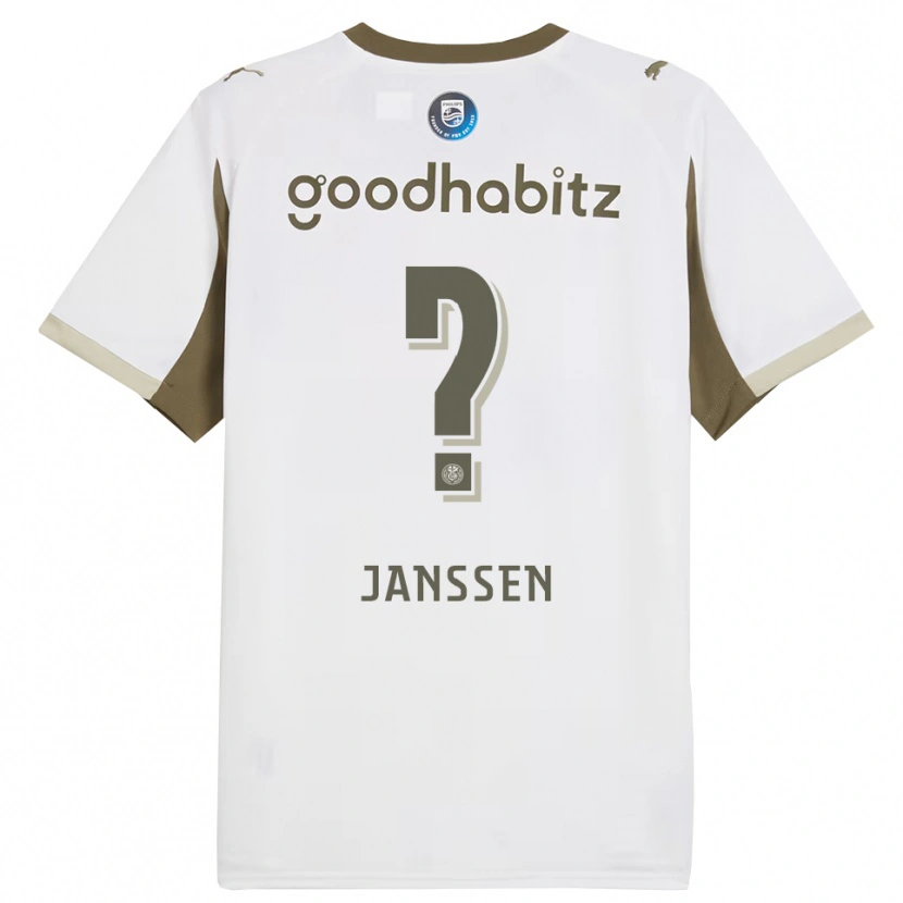 Danxen Women Niek Janssen #0 White Gray Third Jersey 2025/26 T-Shirt