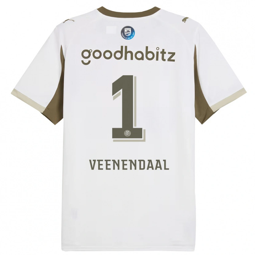 Danxen Women Sari Van Veenendaal #1 White Gray Third Jersey 2025/26 T-Shirt