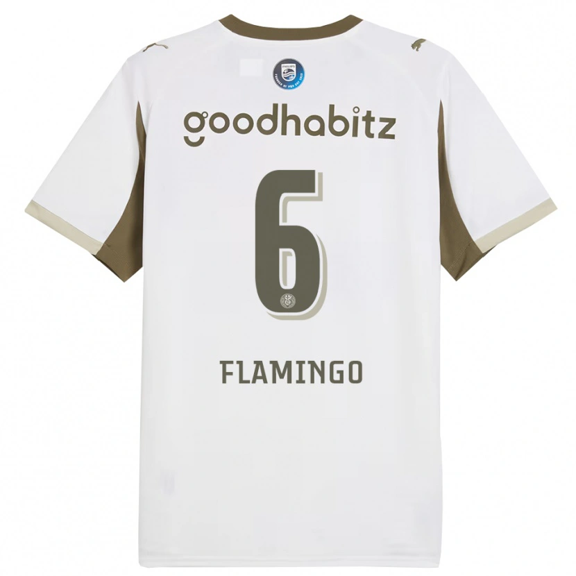 Danxen Women Ryan Flamingo #6 White Gray Third Jersey 2025/26 T-Shirt