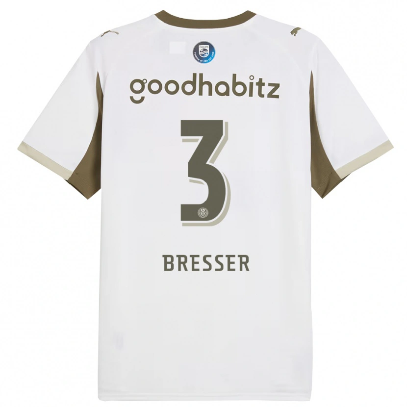 Danxen Women Michael Bresser #3 White Gray Third Jersey 2025/26 T-Shirt