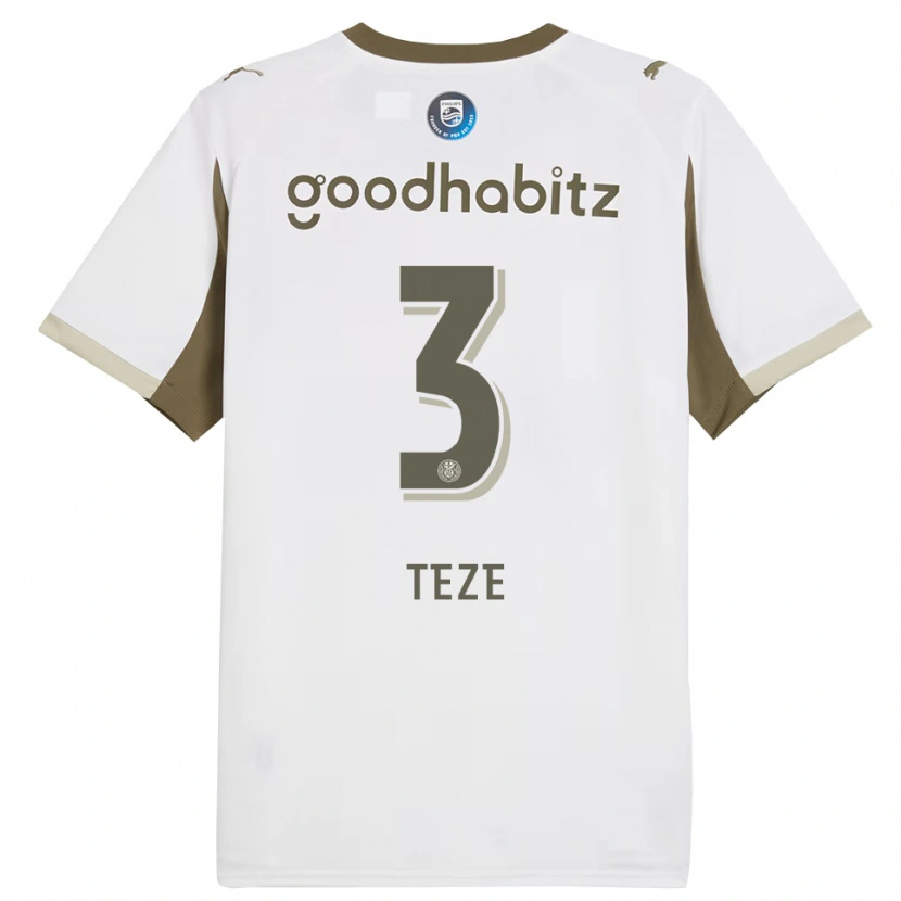 Danxen Women Jordan Teze #3 White Gray Third Jersey 2025/26 T-Shirt