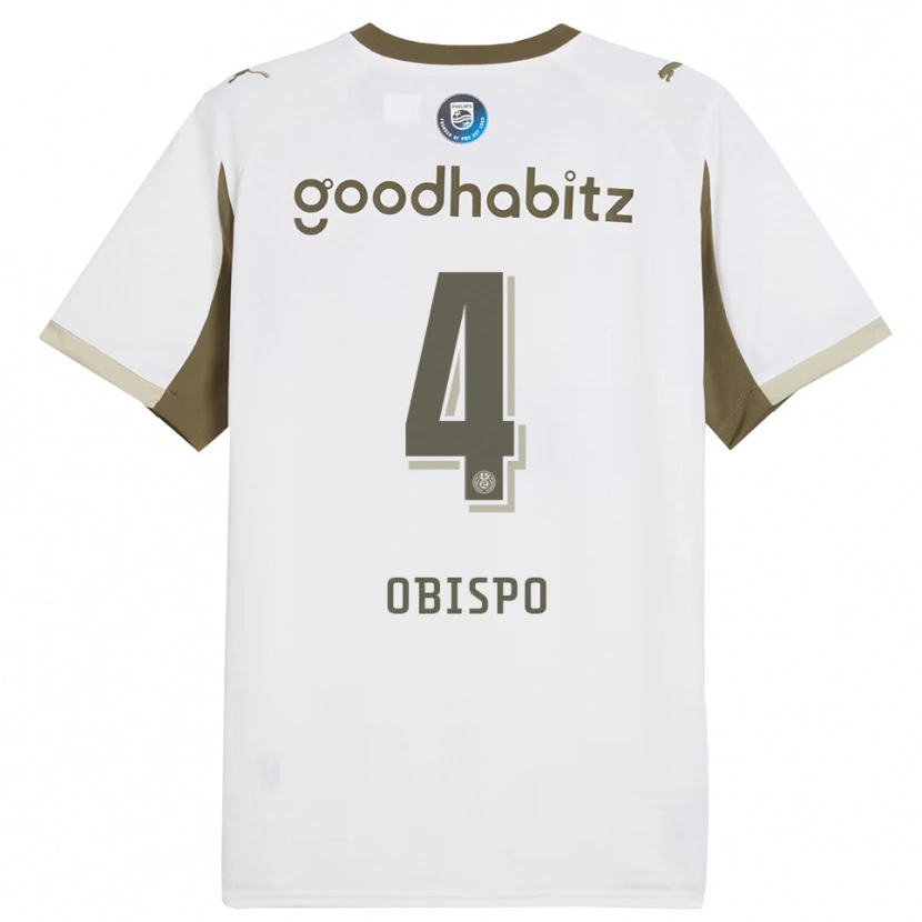 Danxen Women Armando Obispo #4 White Gray Third Jersey 2025/26 T-Shirt