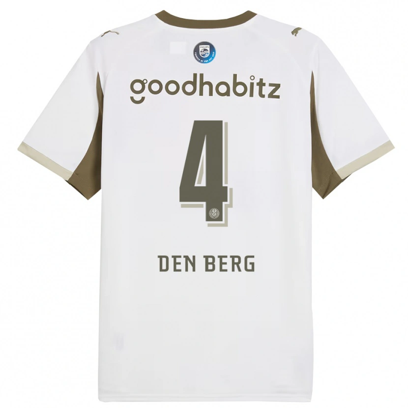 Danxen Women Mandy Van Den Berg #4 White Gray Third Jersey 2025/26 T-Shirt
