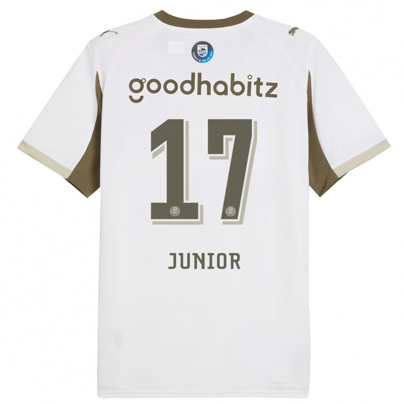 Danxen Women Mauro Júnior #17 White Gray Third Jersey 2025/26 T-Shirt