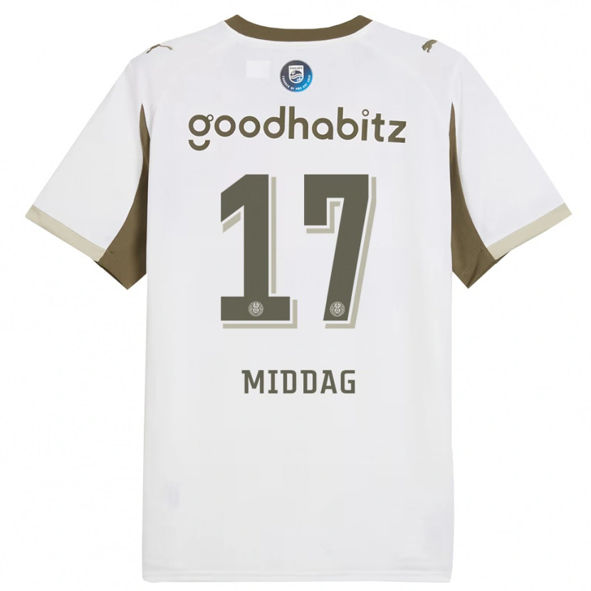 Danxen Women Isai Middag #17 White Gray Third Jersey 2025/26 T-Shirt