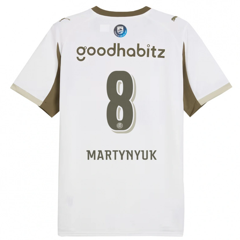 Danxen Women Anton Martynyuk #8 White Gray Third Jersey 2025/26 T-Shirt