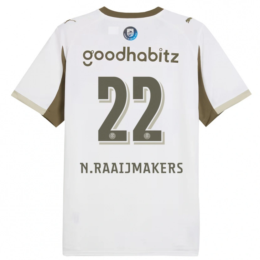Danxen Women Niels Raaijmakers #22 White Gray Third Jersey 2025/26 T-Shirt