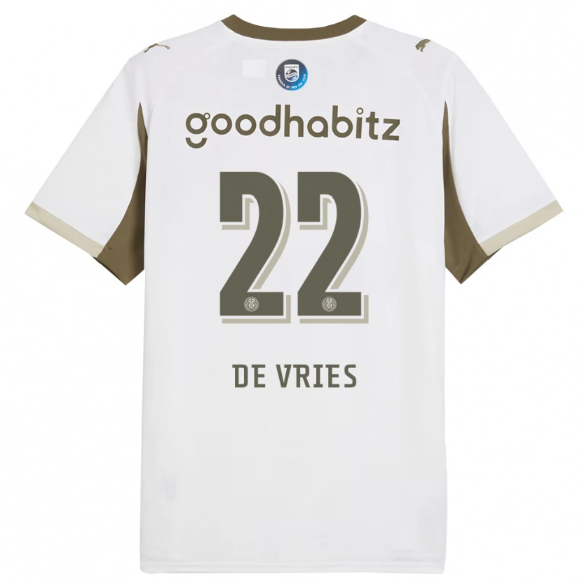 Danxen Women Lyam De Vries #22 White Gray Third Jersey 2025/26 T-Shirt