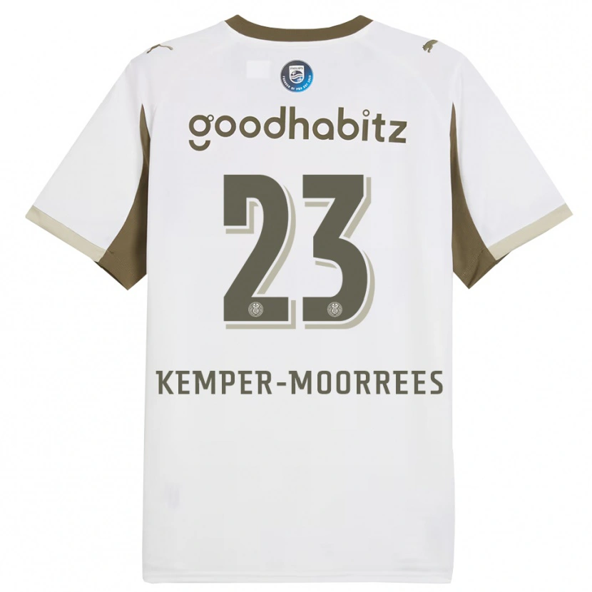 Danxen Women Myrthe Kemper-Moorrees #23 White Gray Third Jersey 2025/26 T-Shirt