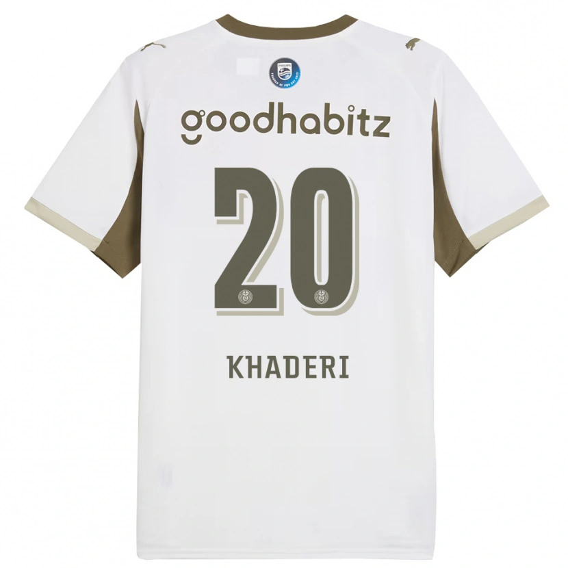 Danxen Women Benjamin Khaderi #20 White Gray Third Jersey 2025/26 T-Shirt