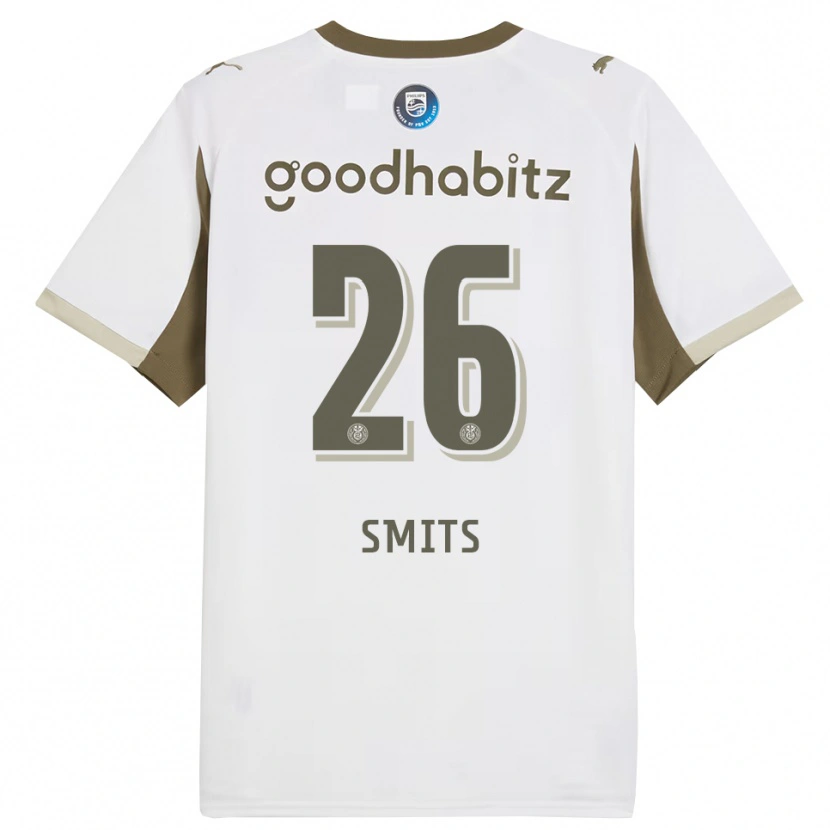 Danxen Women Eef Smits #26 White Gray Third Jersey 2025/26 T-Shirt