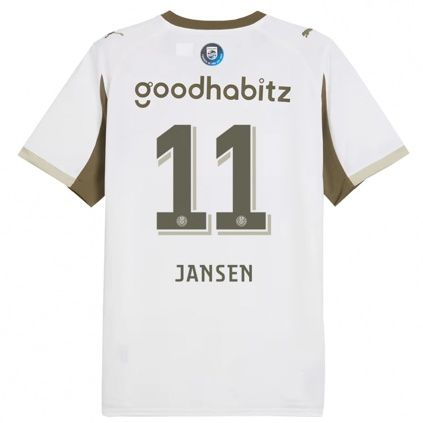 Danxen Women Renate Jansen #11 White Gray Third Jersey 2025/26 T-Shirt