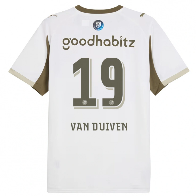 Danxen Women Jason Van Duiven #19 White Gray Third Jersey 2025/26 T-Shirt