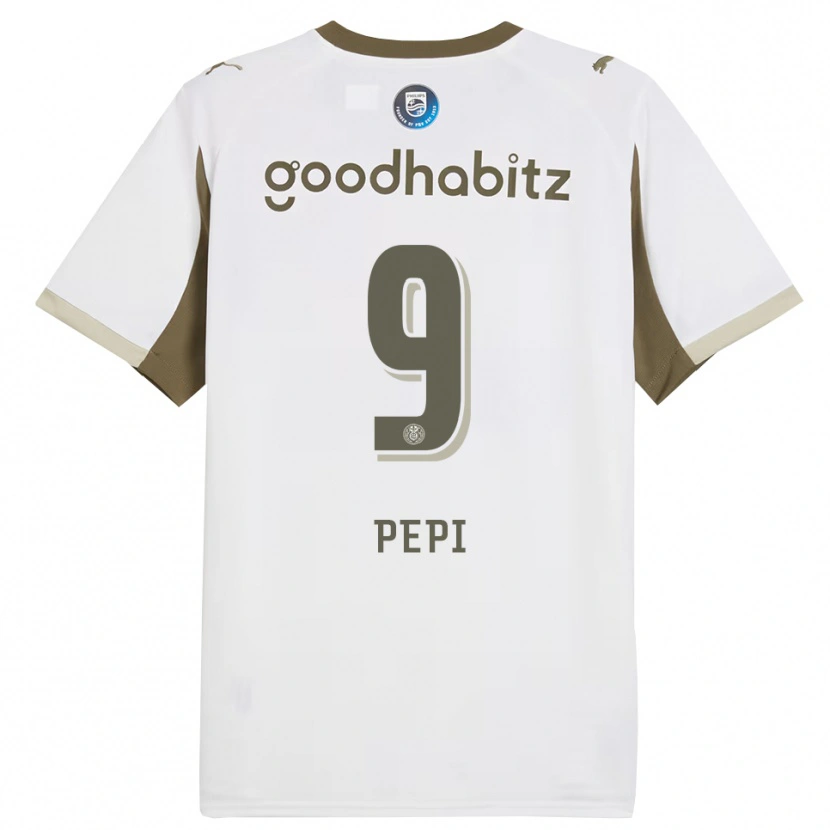 Danxen Women Ricardo Pepi #9 White Gray Third Jersey 2025/26 T-Shirt
