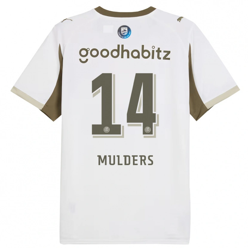 Danxen Women Boet Mulders #14 White Gray Third Jersey 2025/26 T-Shirt