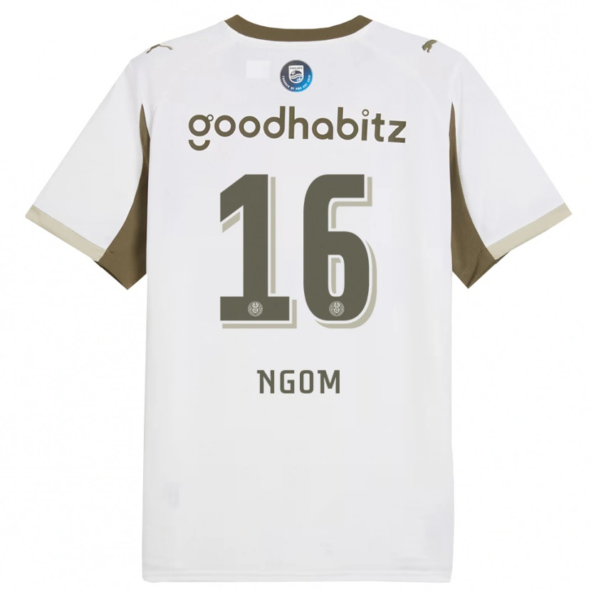 Danxen Women Khadim Ngom #16 White Gray Third Jersey 2025/26 T-Shirt