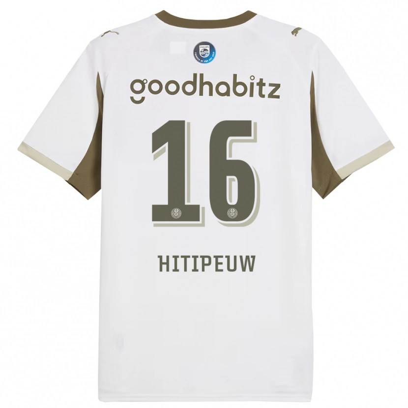 Danxen Women Thaliro Hitipeuw #16 White Gray Third Jersey 2025/26 T-Shirt