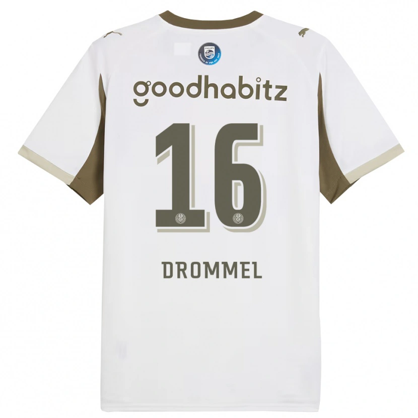 Danxen Women Joel Drommel #16 White Gray Third Jersey 2025/26 T-Shirt