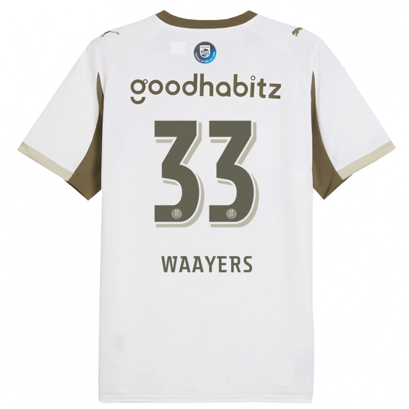 Danxen Women Eus Waayers #33 White Gray Third Jersey 2025/26 T-Shirt