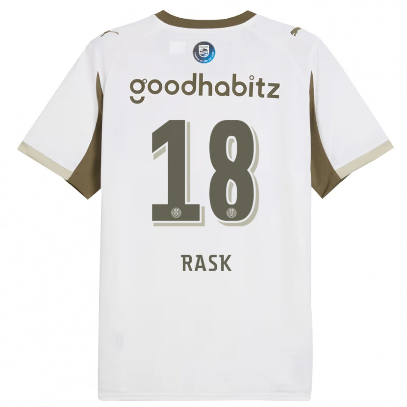 Danxen Women Caroline Rask #18 White Gray Third Jersey 2025/26 T-Shirt