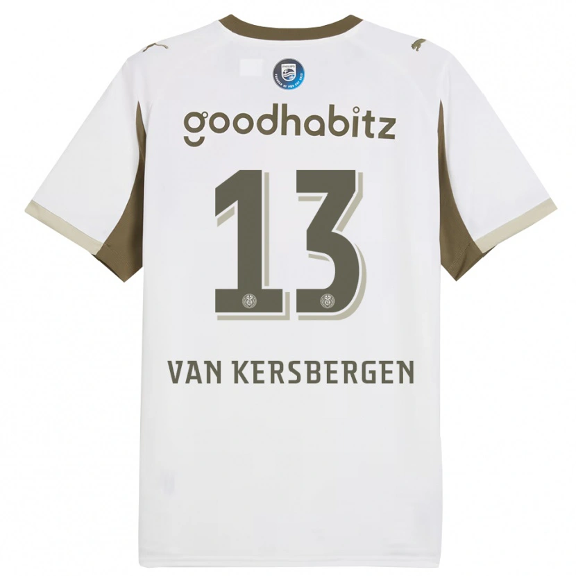 Danxen Women Sander Van Kersbergen #13 White Gray Third Jersey 2025/26 T-Shirt