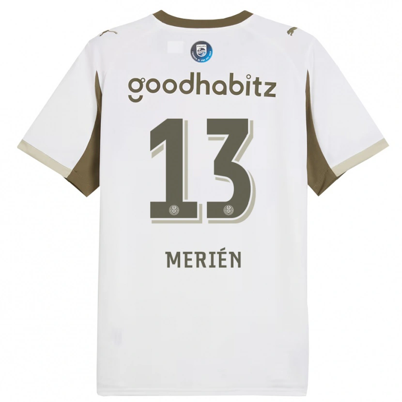 Danxen Women Fabian Merién #13 White Gray Third Jersey 2025/26 T-Shirt