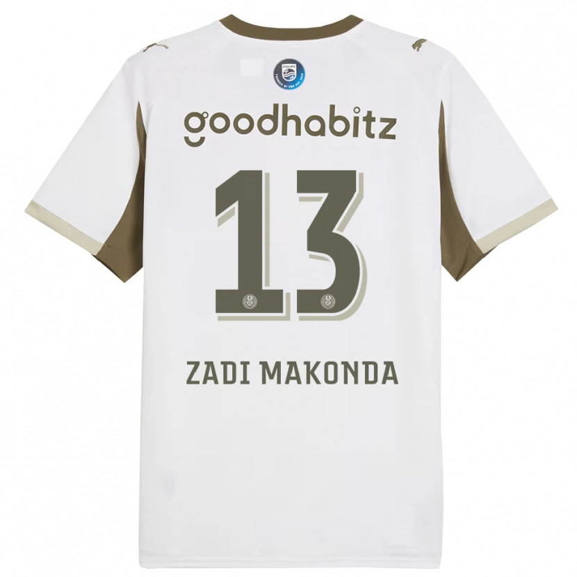 Danxen Women David Zadi Makonda #13 White Gray Third Jersey 2025/26 T-Shirt