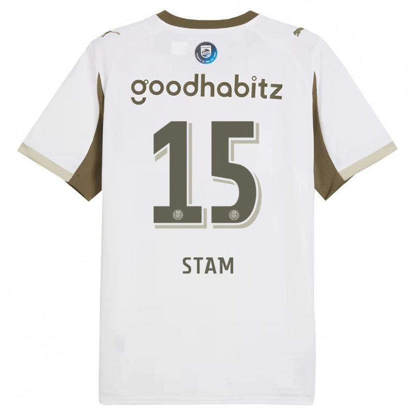 Danxen Women Dyran Stam #15 White Gray Third Jersey 2025/26 T-Shirt