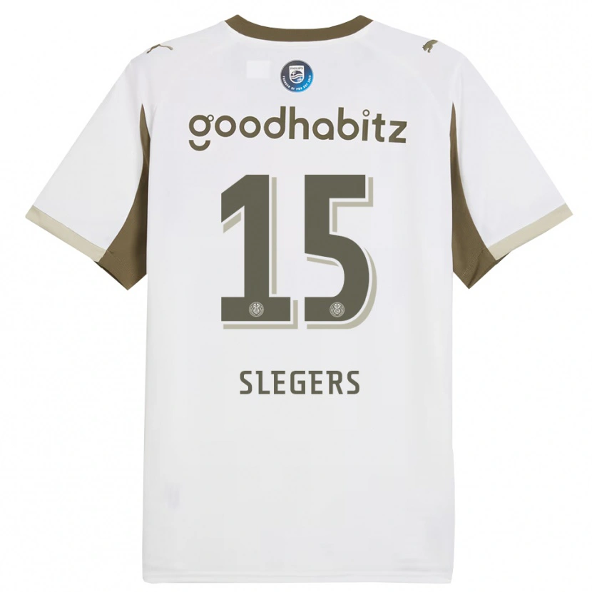 Danxen Women Kor Slegers #15 White Gray Third Jersey 2025/26 T-Shirt
