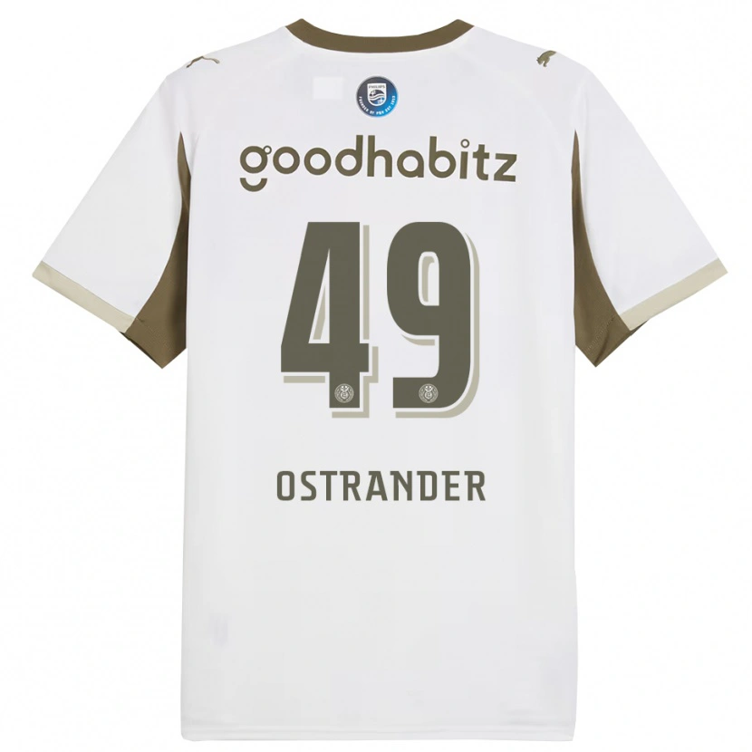 Danxen Women William Ostrander #49 White Gray Third Jersey 2025/26 T-Shirt