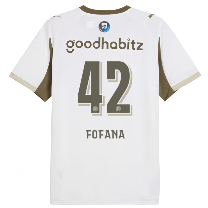 Danxen Women Fode Fofana #42 White Gray Third Jersey 2025/26 T-Shirt