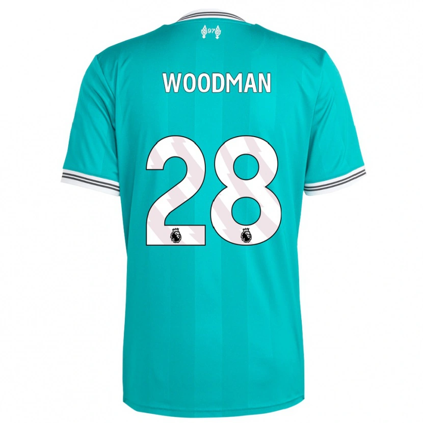 Danxen Women Freddie Woodman #28 Green White Third Jersey 2025/26 T-Shirt