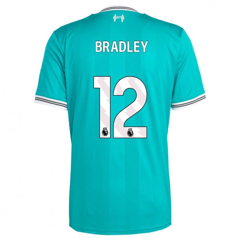 Danxen Women Conor Bradley #12 Green White Third Jersey 2025/26 T-Shirt