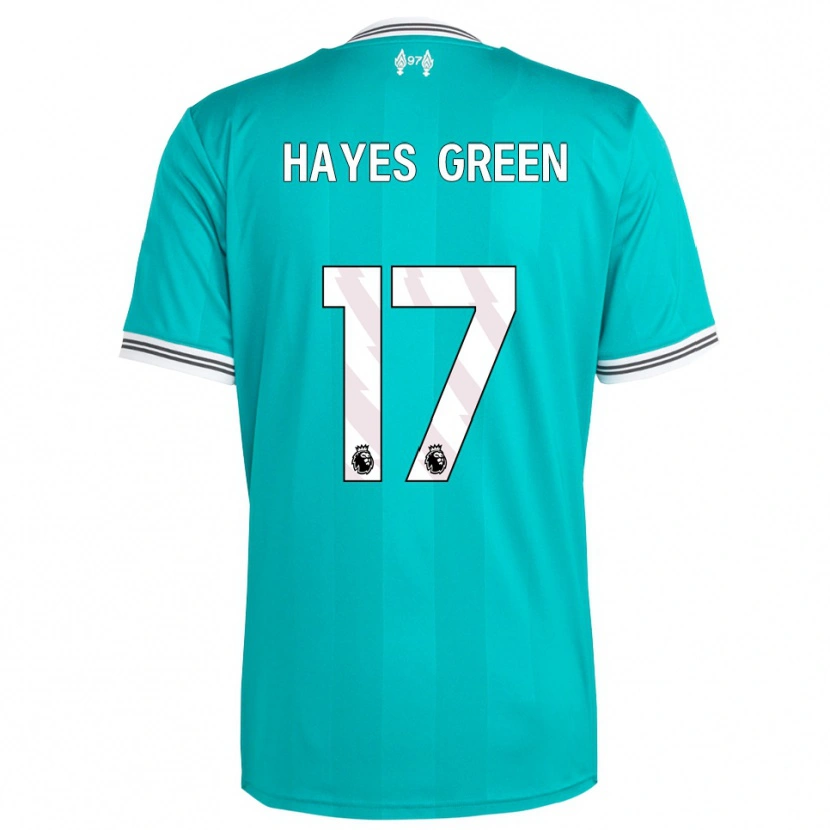 Danxen Women Charlie Hayes-Green #17 Green White Third Jersey 2025/26 T-Shirt