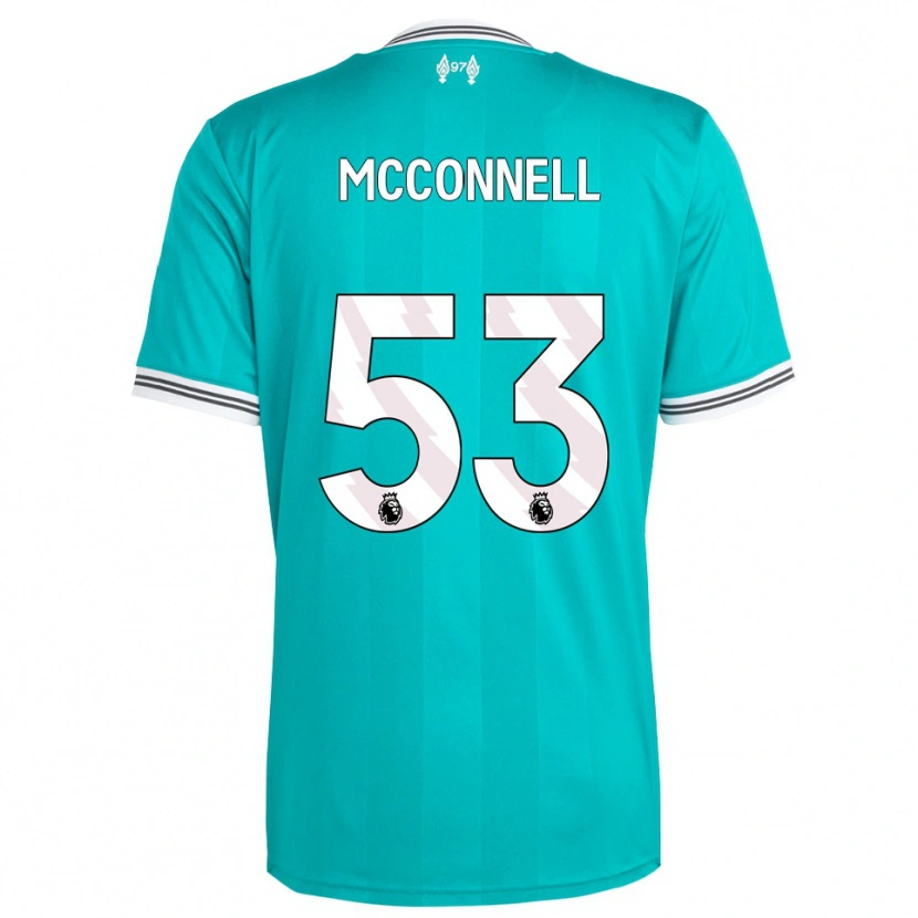 Danxen Women James Mcconnell #53 Green White Third Jersey 2025/26 T-Shirt